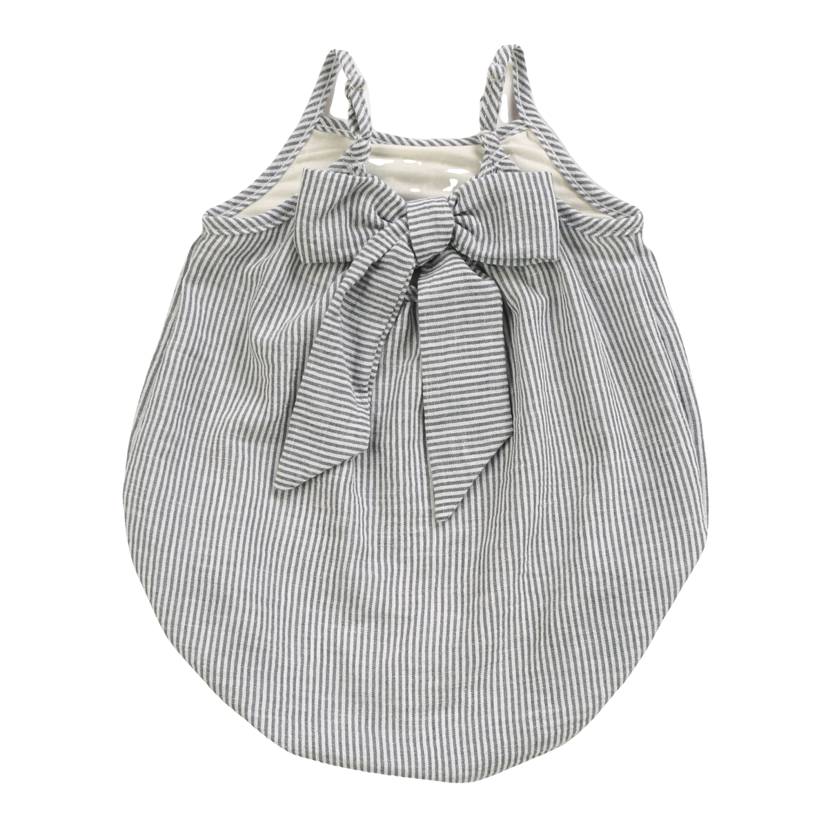 Bubble w/Bow - Denim Stripe