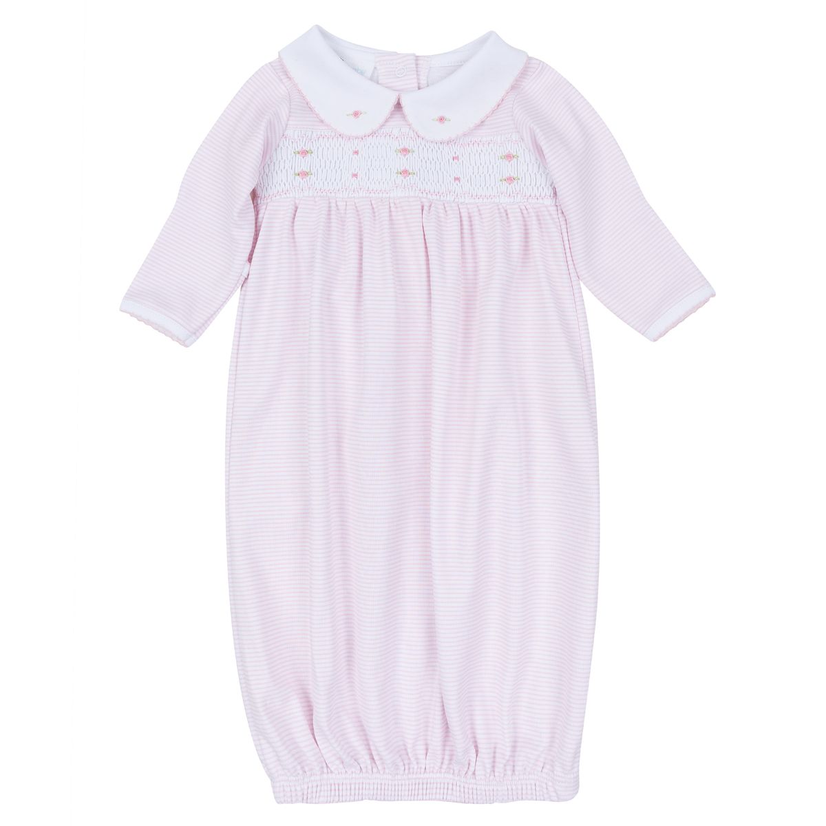 Anna Smocked Gown- Pink