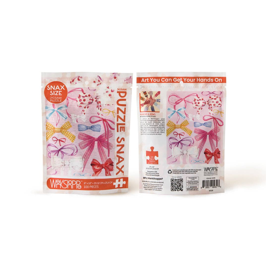 Ribbons & Bows 100 Piece Puzzle Snax | Valentine's Day