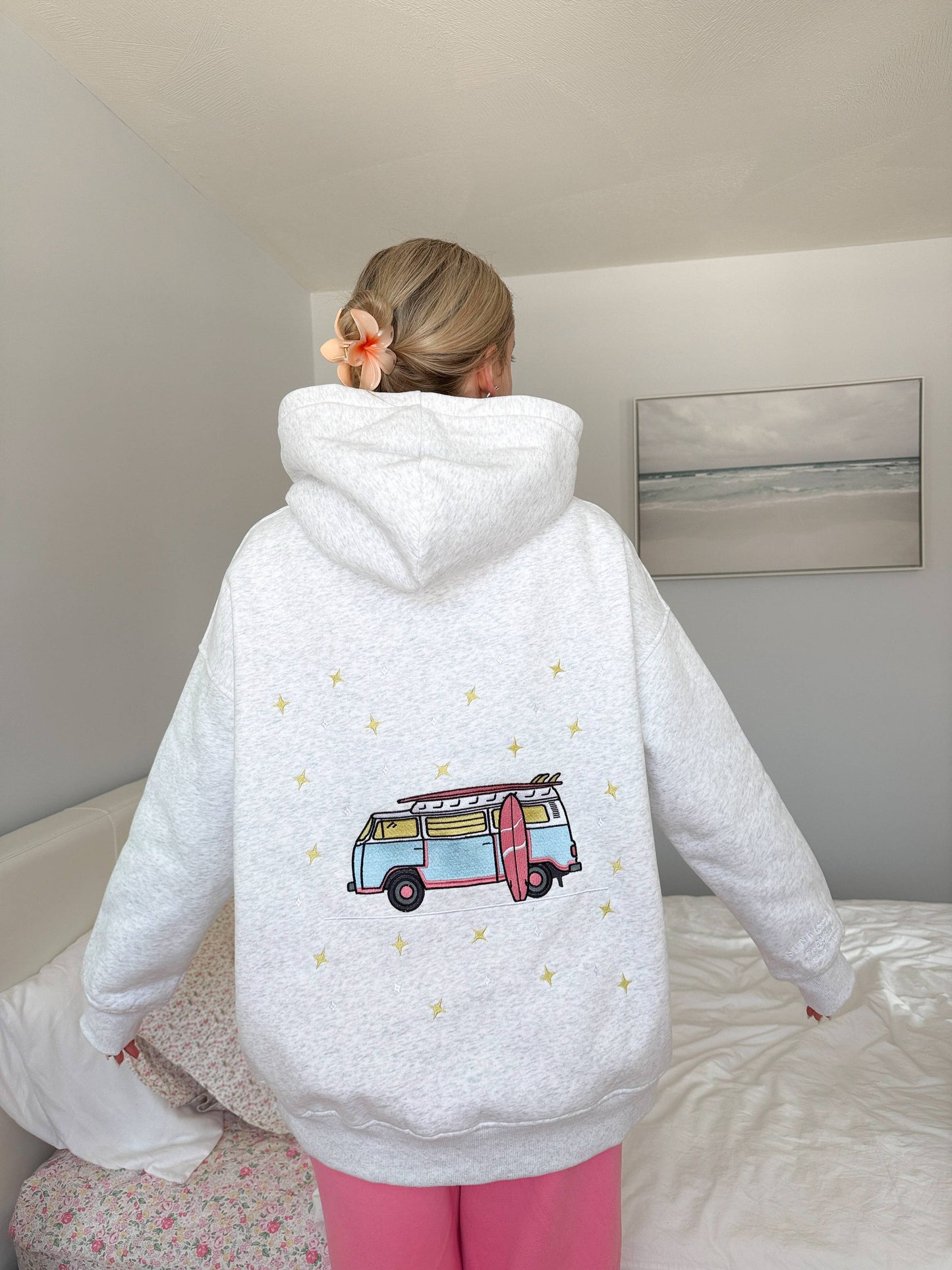 Van Embroidered Hoodie