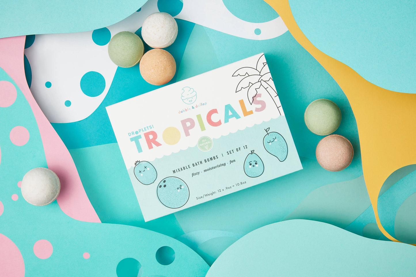 All-Natural Mini Bath Bombs - Tropical Scents