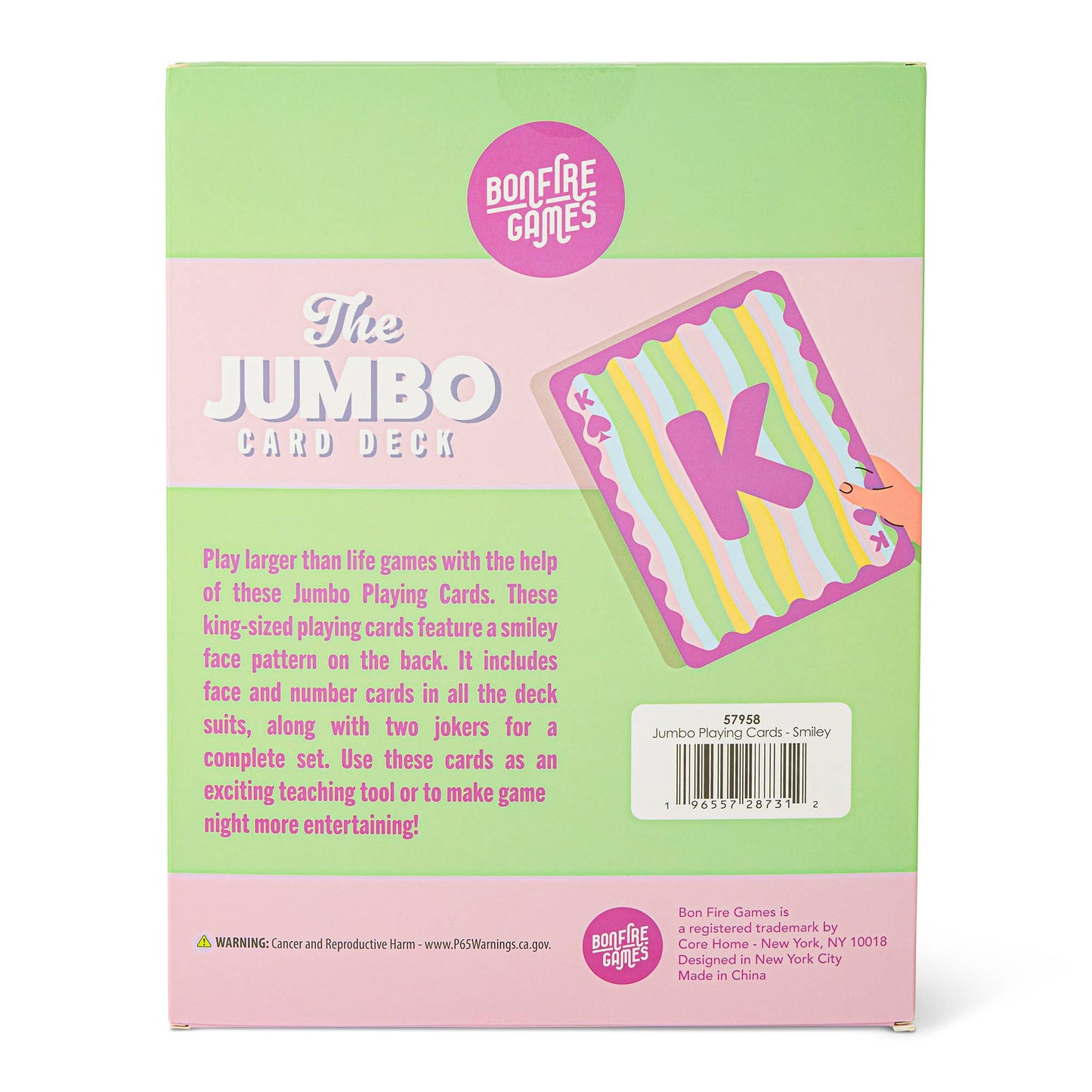 Jumbo Playing Cards - Smiley