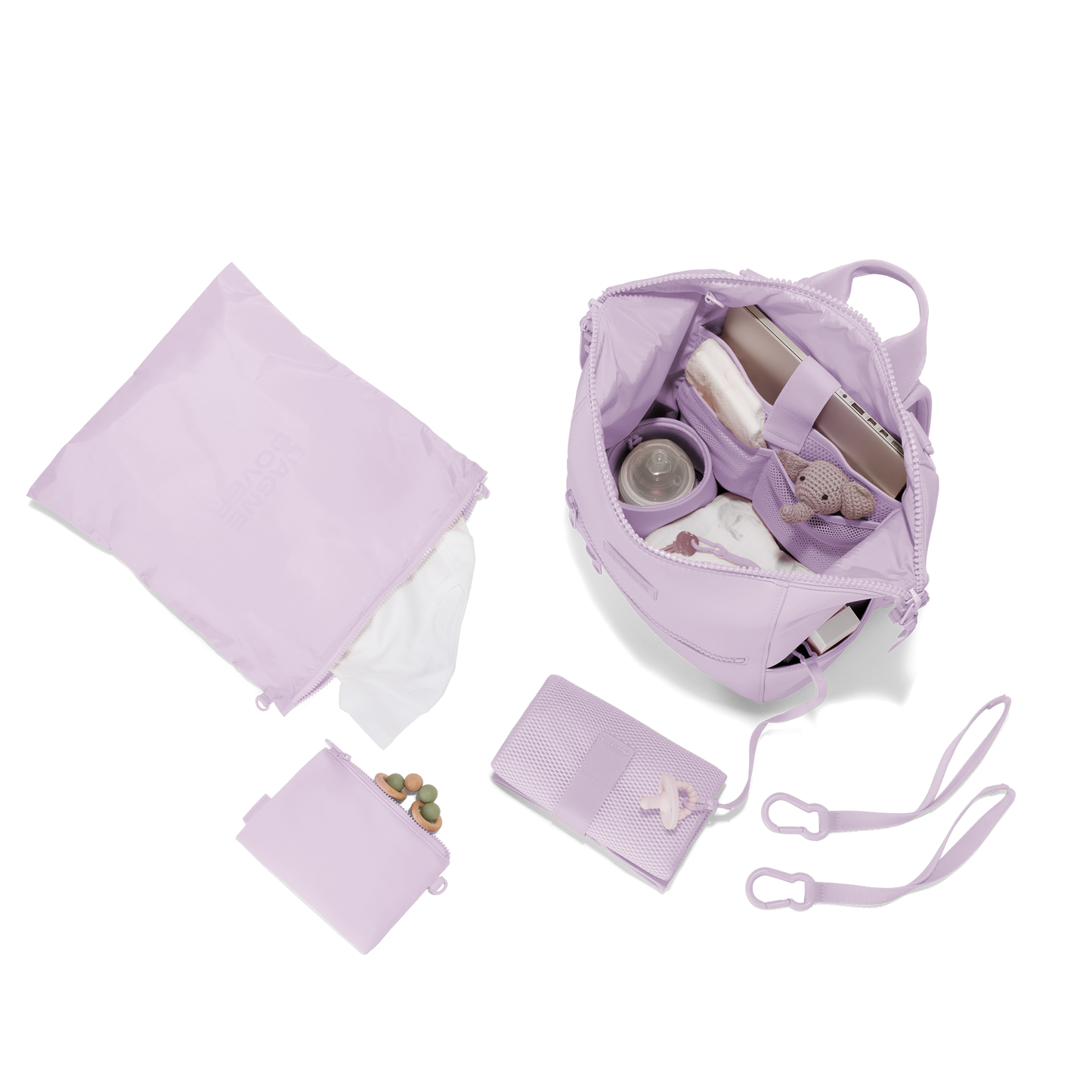 Indi Diaper Backpack- Washed Lilac/Med