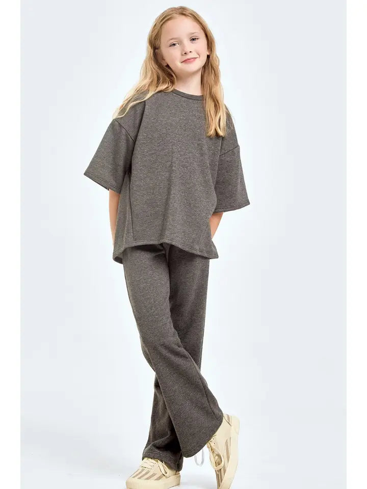French Terry Set- Charcoal