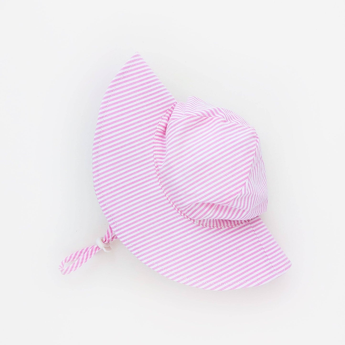 Pink Seersucker Sunhat UPF 50+