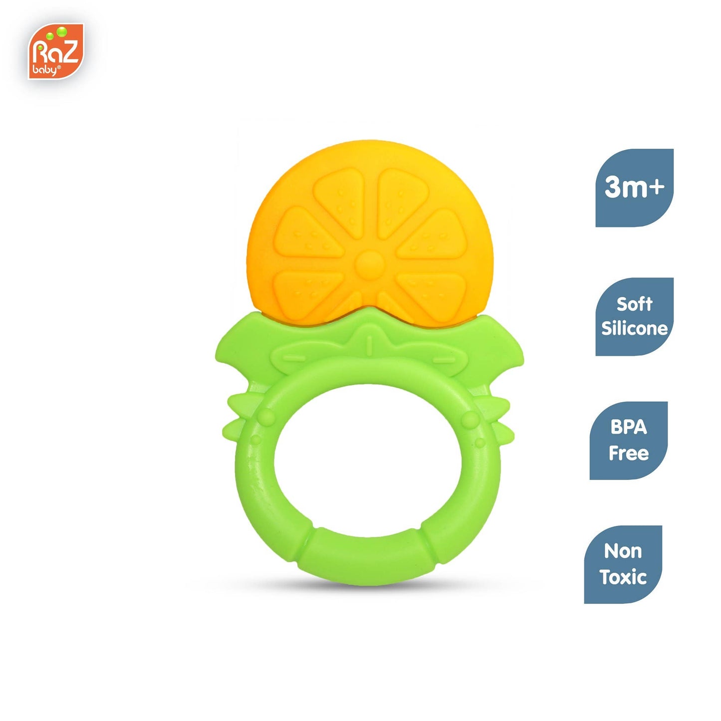 RaZ-Fruitique Silicone Teethers 3PK