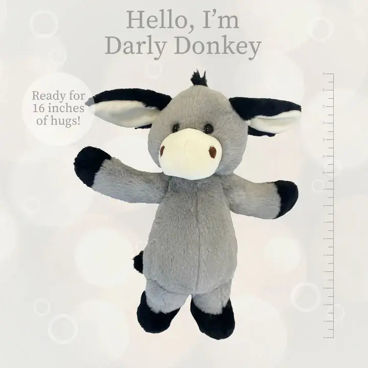 Gray Darly Donkey Plush Toy