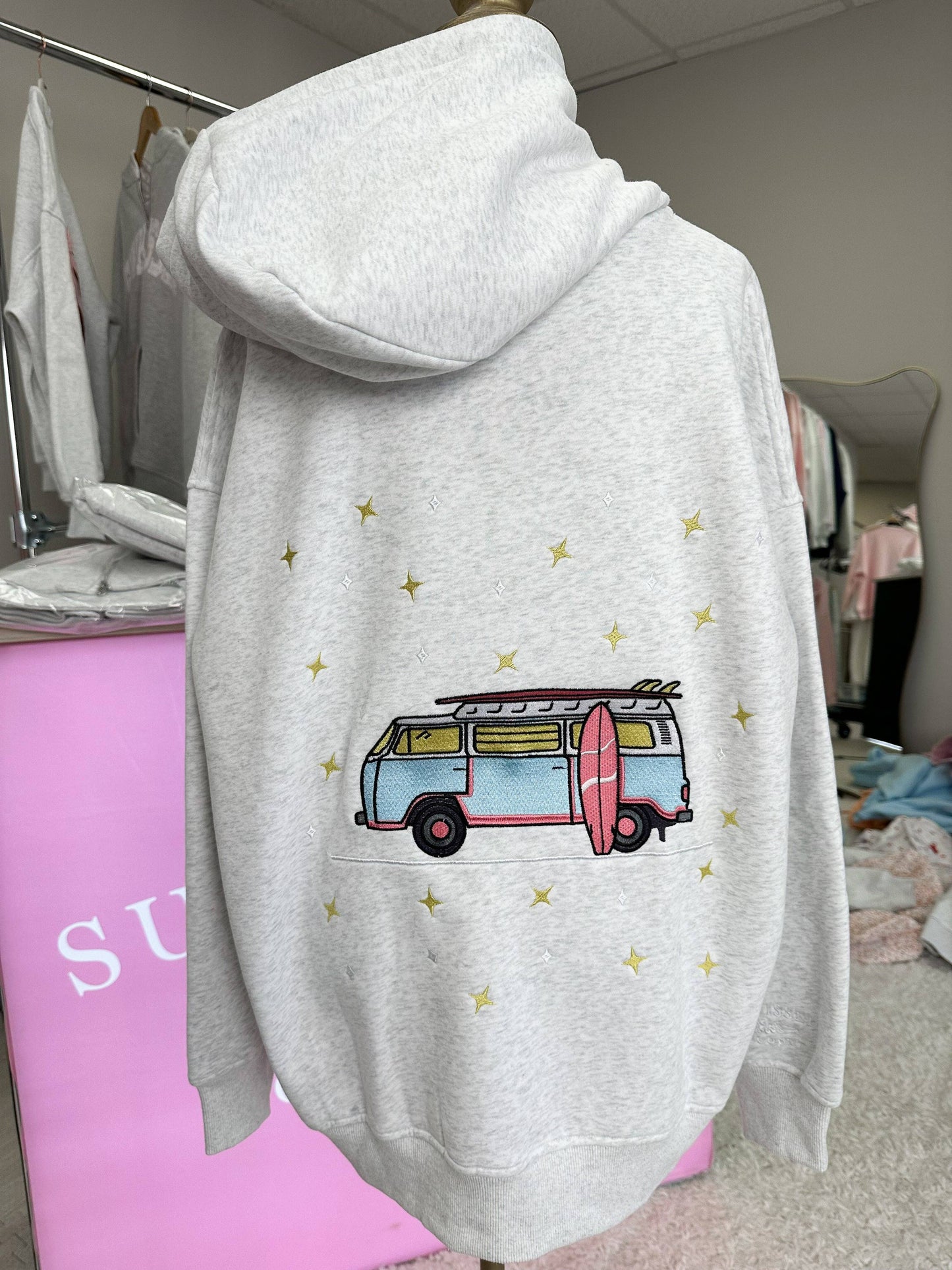Van Embroidered Hoodie