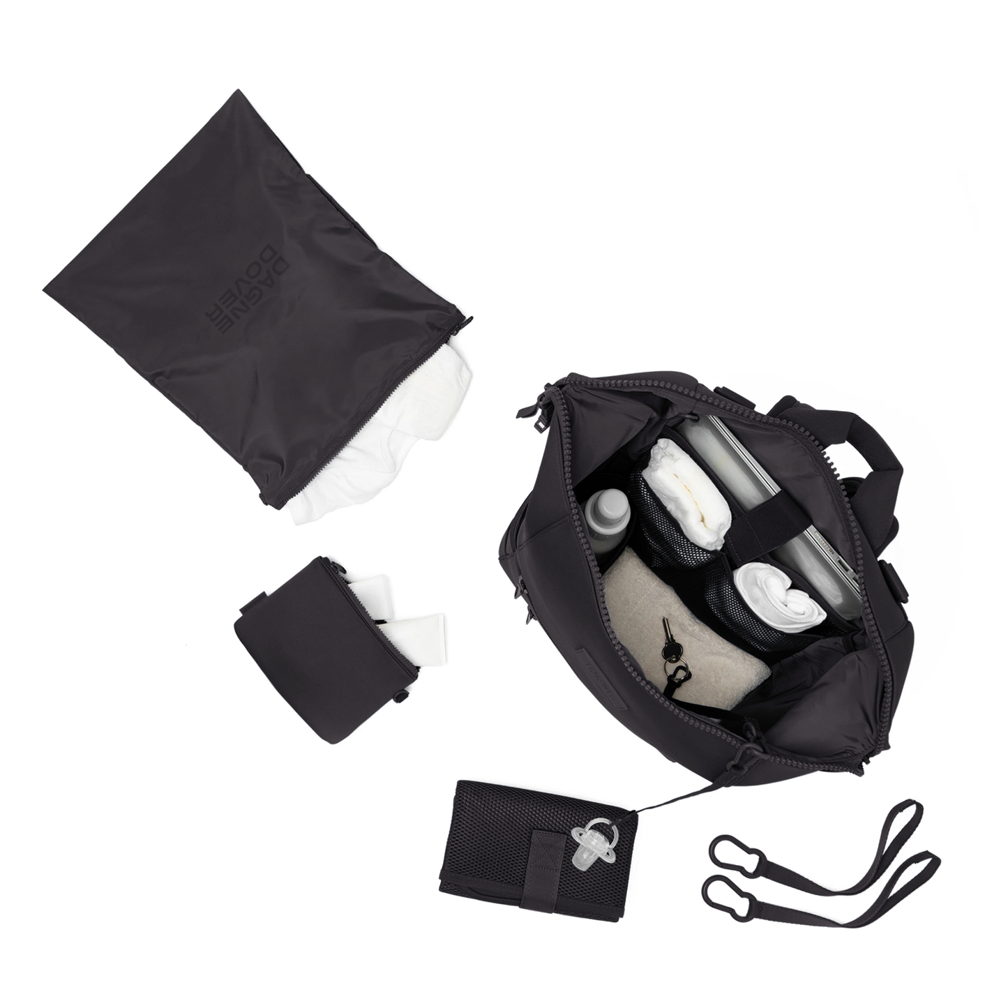 Indi Diaper Backpack - Onyx/Large