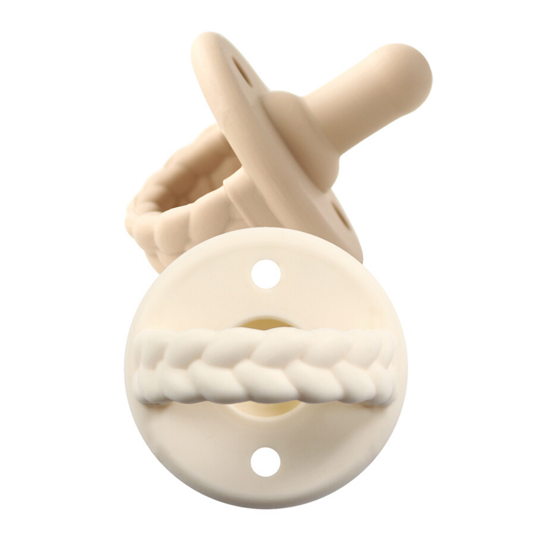 Sweetie Soother™ Pacifier - Toast + Buttercream