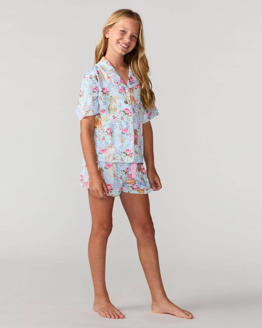 Silky Short Set- Cat House