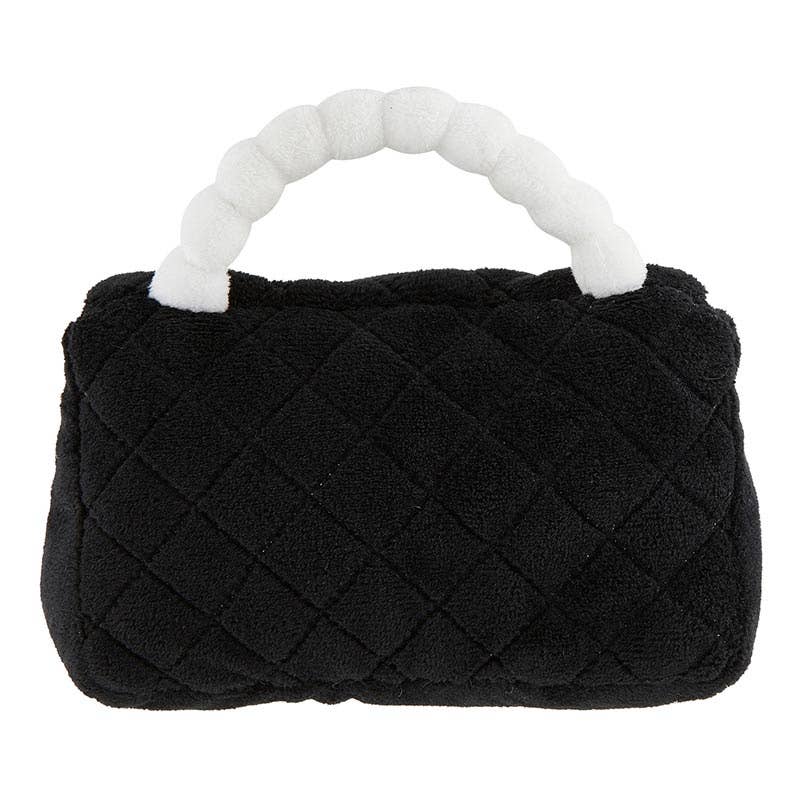 Plush Rattle - Black Purse