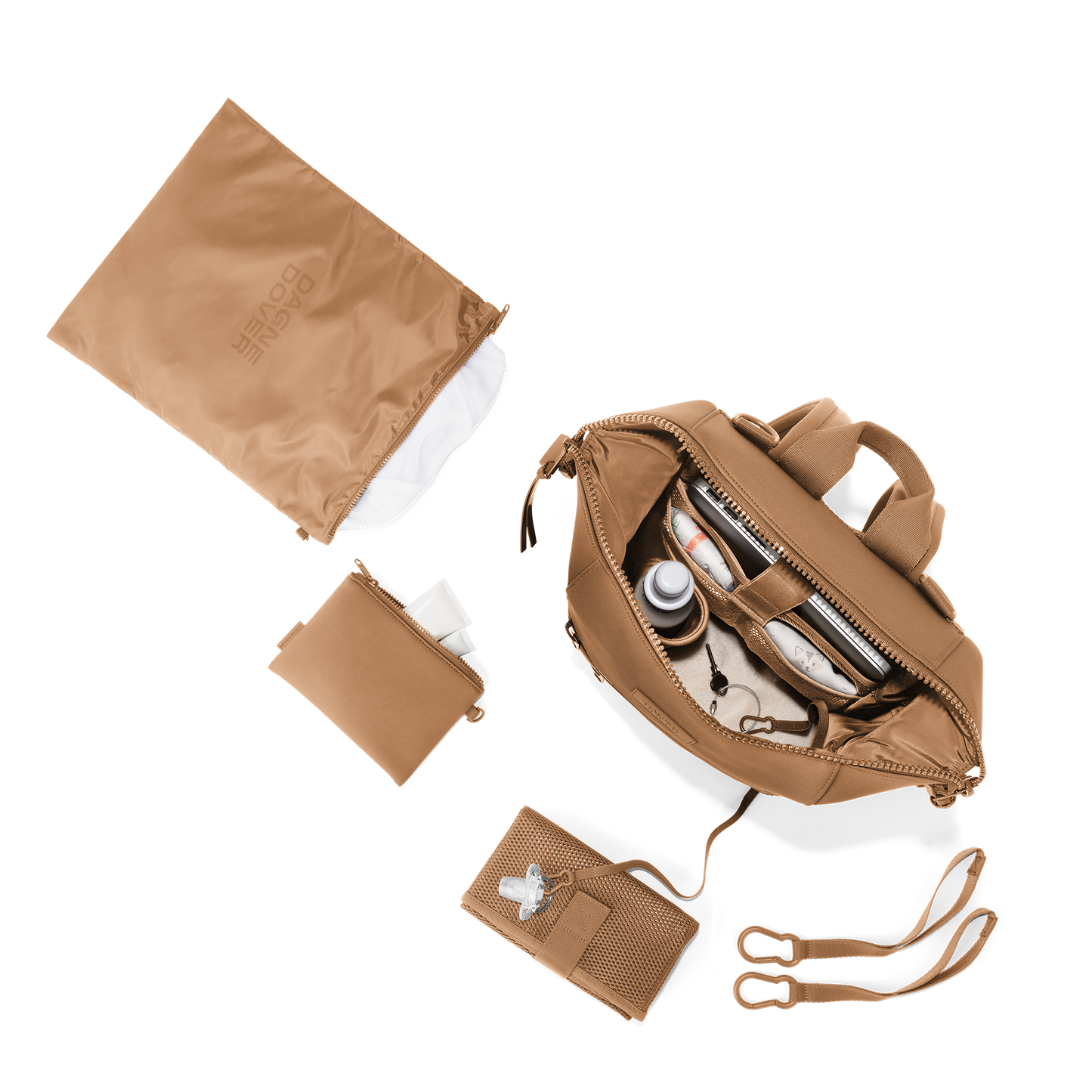 Indi Diaper Backpack - Camel/Med