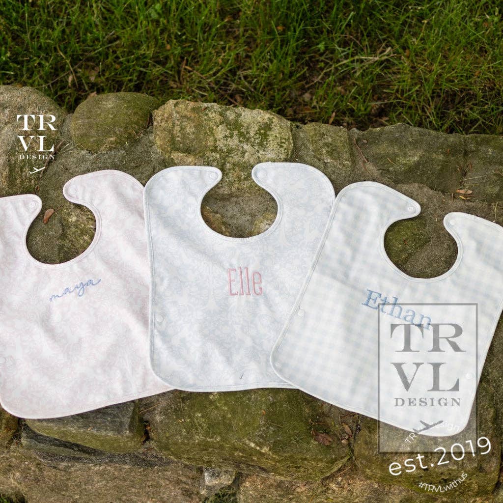 Best Bib - Bunny Toile Pink