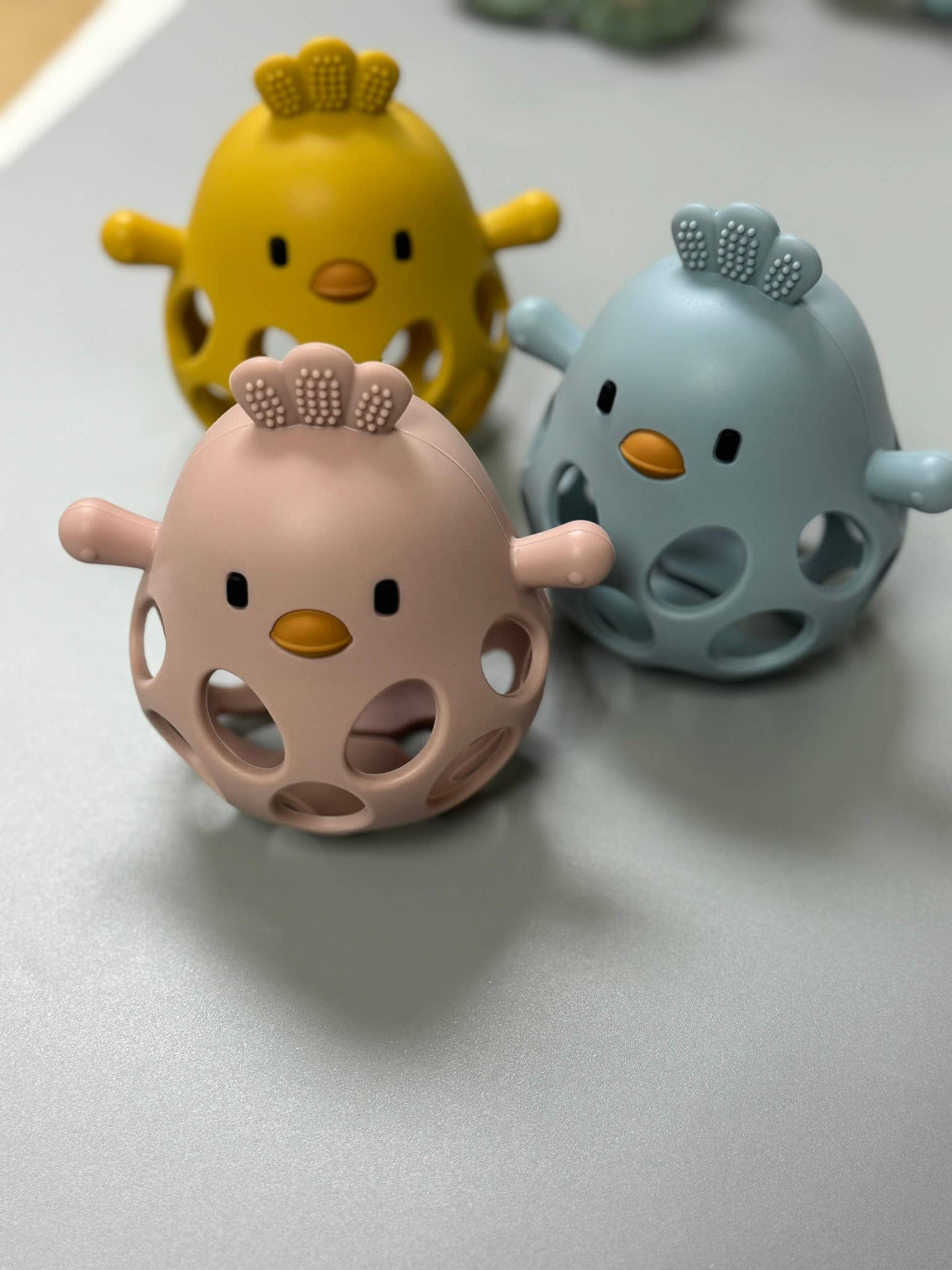 Chicken Teether - Misty Rose