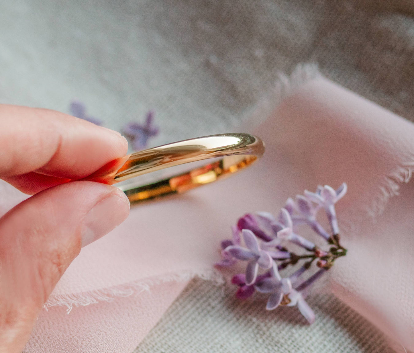 Gold Classic Bangle for Baby