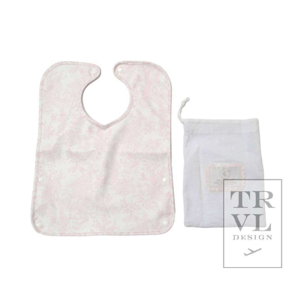 Best Bib - Bunny Toile Pink