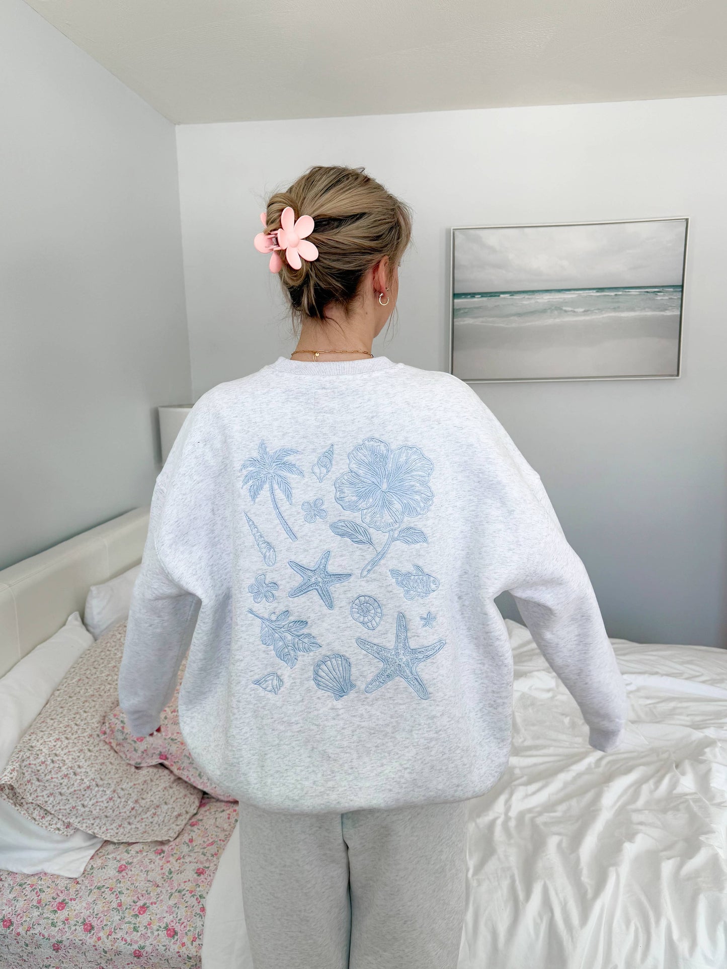 Tropical Embroider Sweatshirt