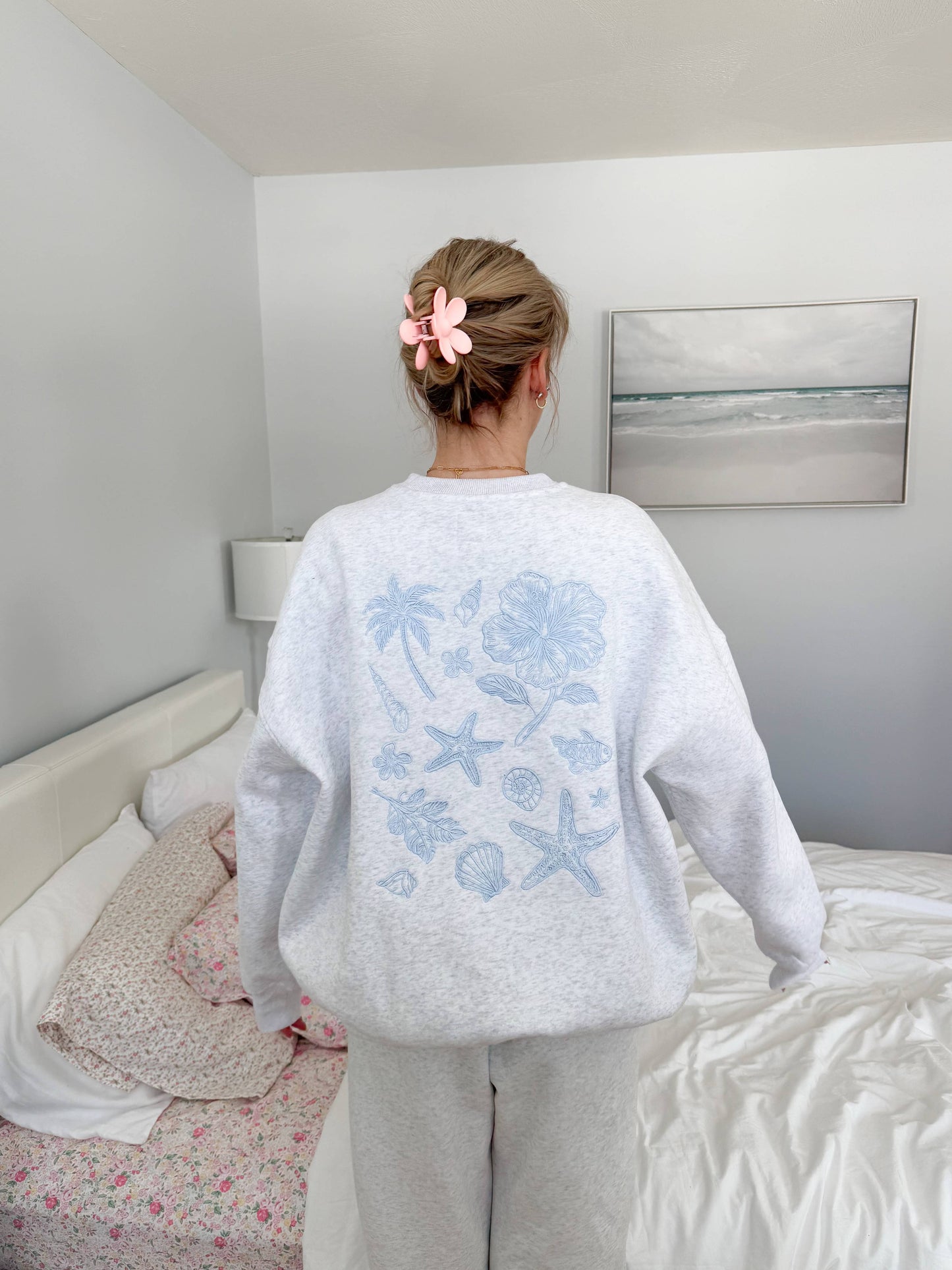 Tropical Embroider Sweatshirt