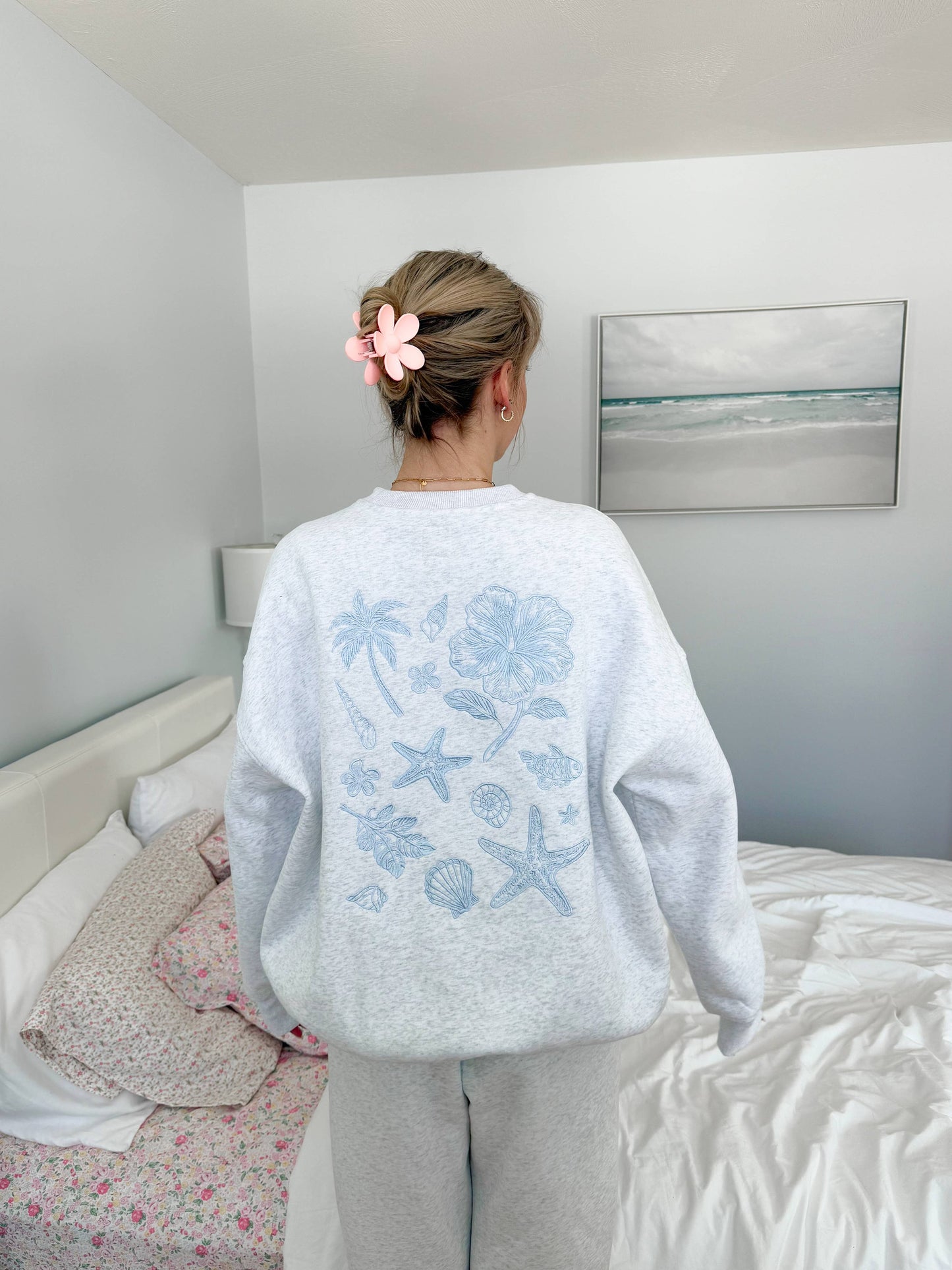 Tropical Embroider Sweatshirt
