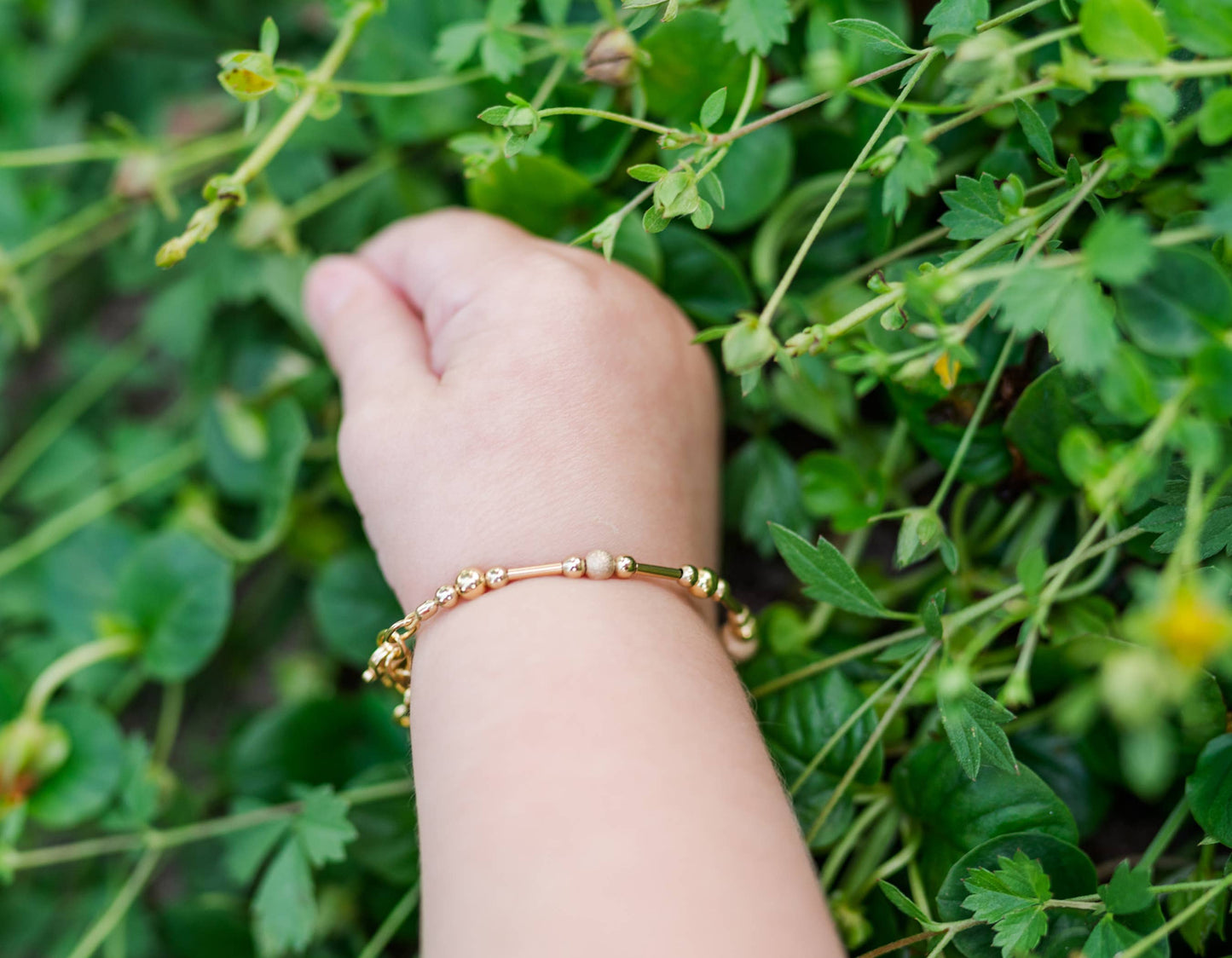 Reese 14K Gold-Plated Bracelet Stardust Beads