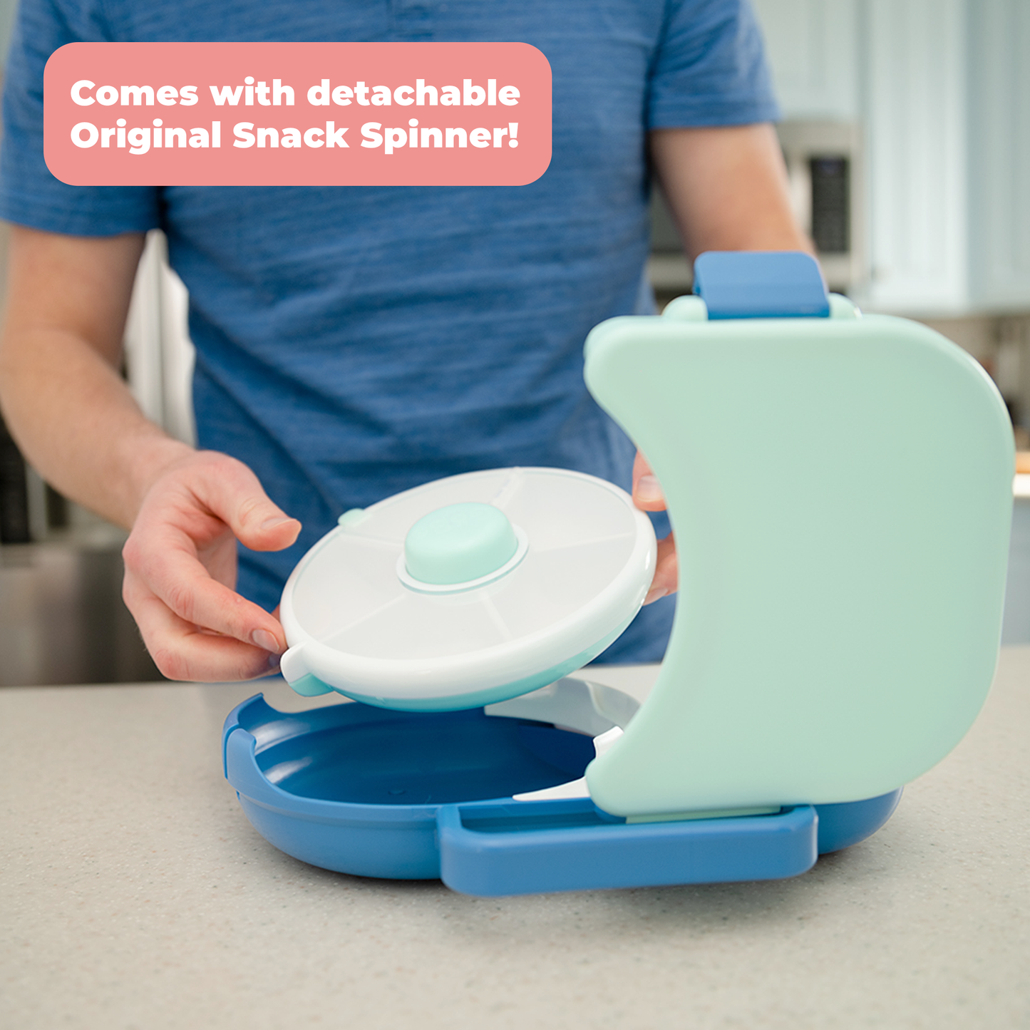 GoBe Kids 2-in-1 Lunchbox -Blueberry Blue