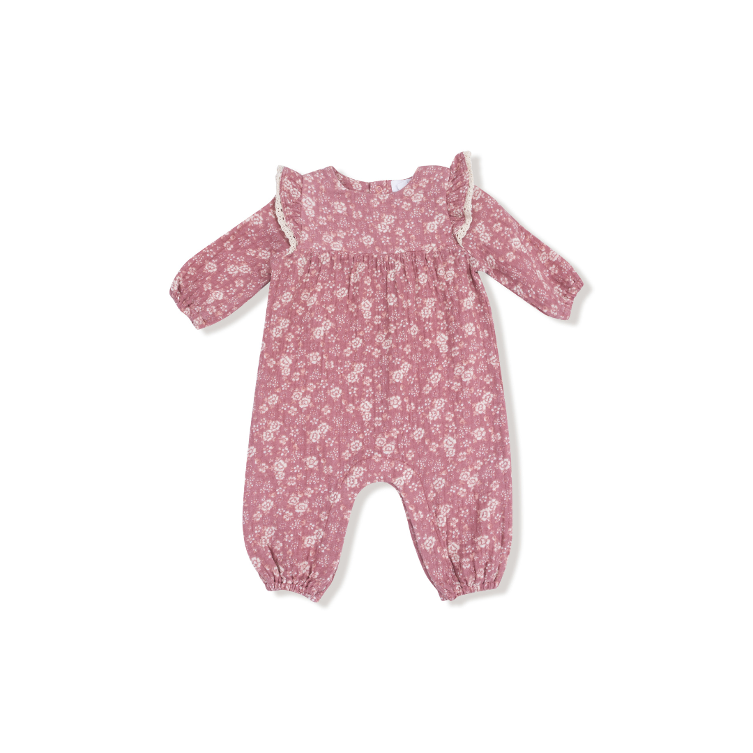 Ruffle Romper - Bandana Floral