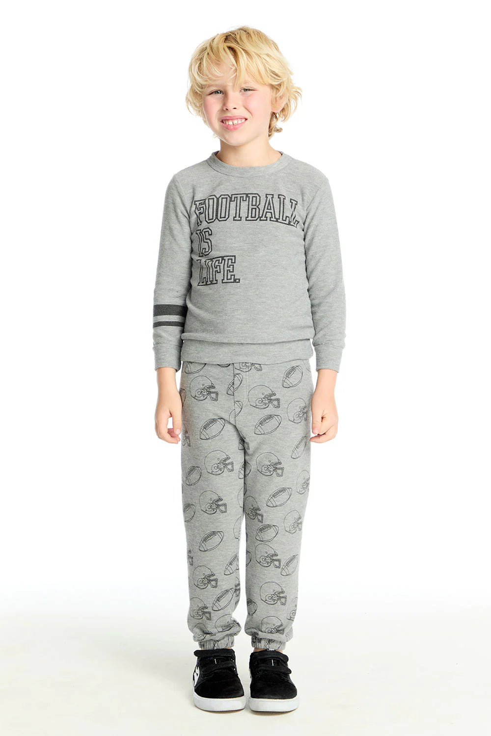 Cozy Pullover- Football Heather Gray