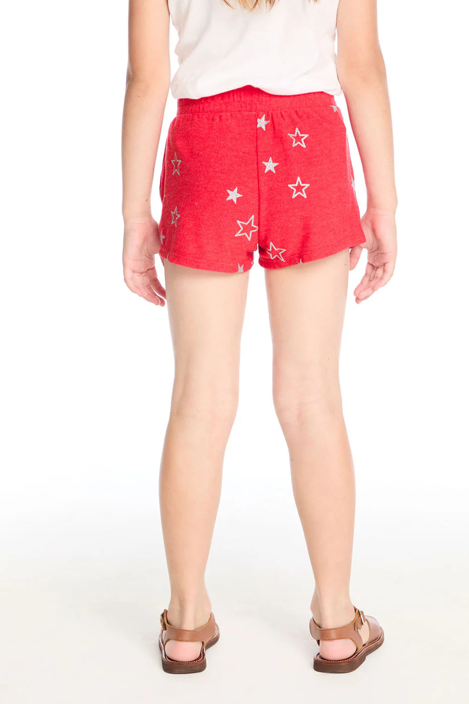 Jade Shorts - Crimson Glitter Stars