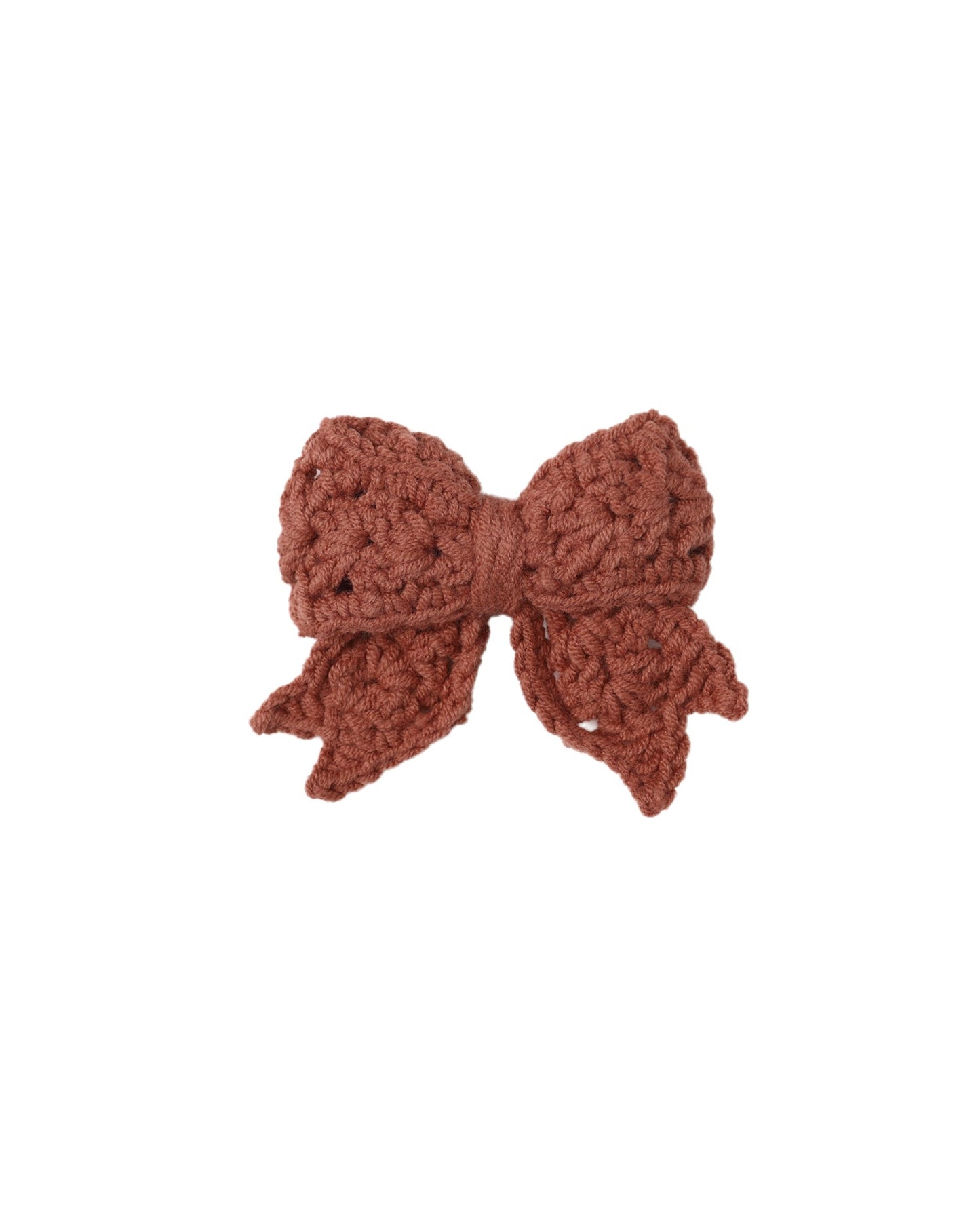 QM Crochet Bow- Cranberry