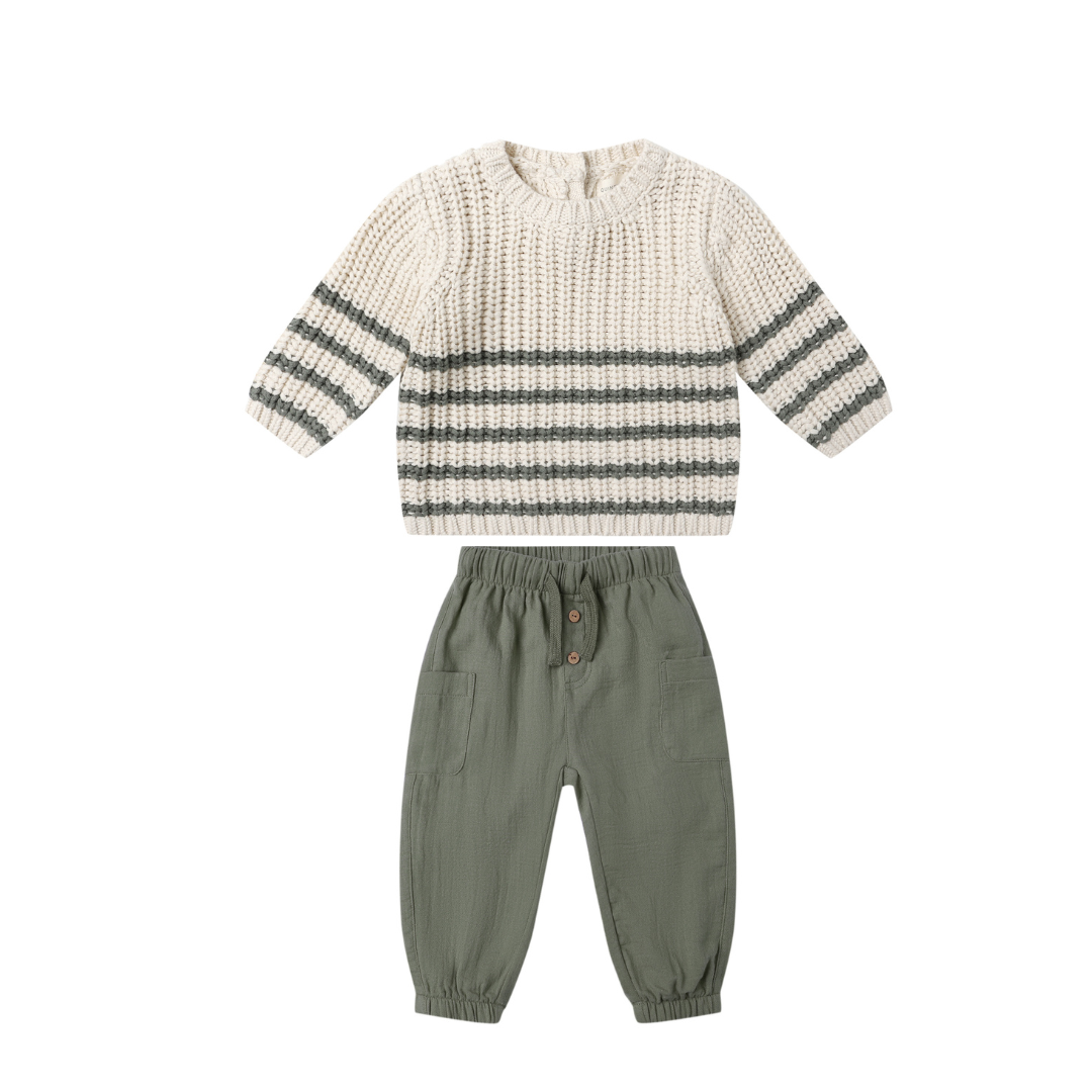 QM Sweater & Luca Pant- Forest