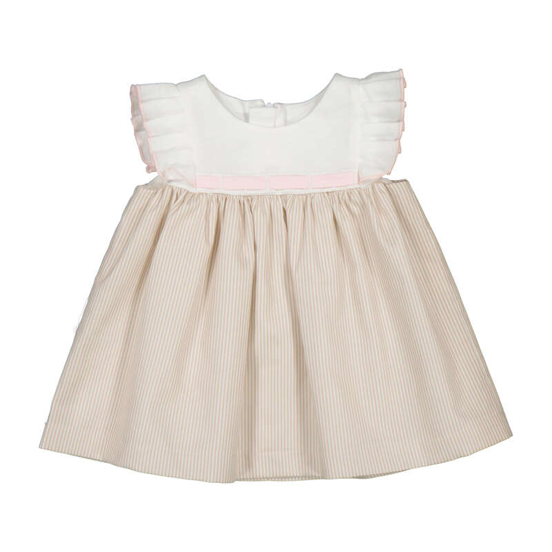 Dress- Khaki/Pink 1824