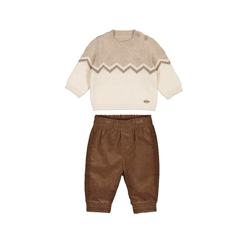 Trouser & Sweater Set - Brown