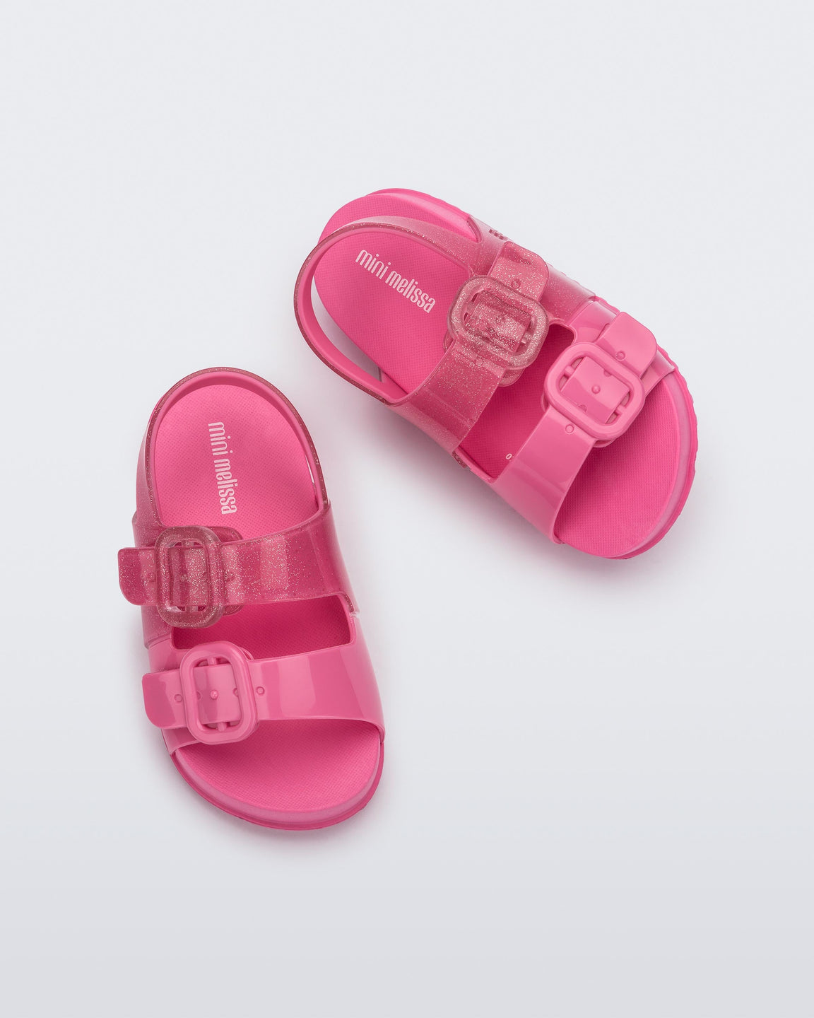 Mini Melissa Cozy Sandal Pink Glitter