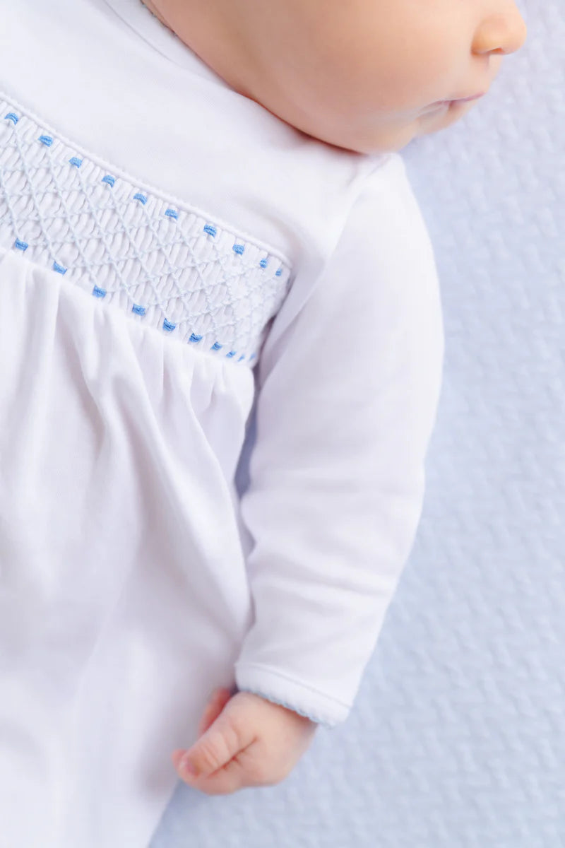 Sweetly Smocked Gown - Blue