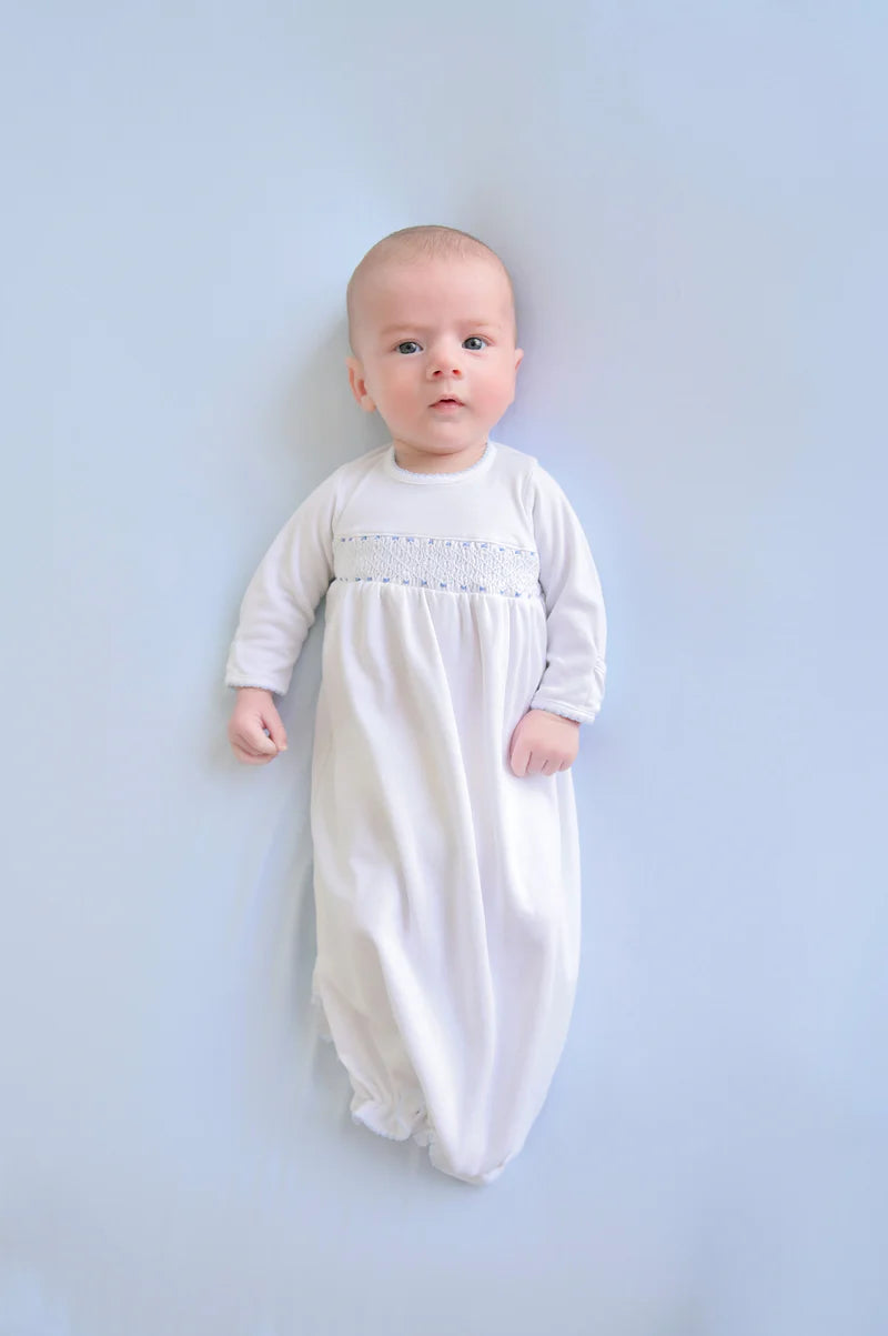Sweetly Smocked Gown - Blue