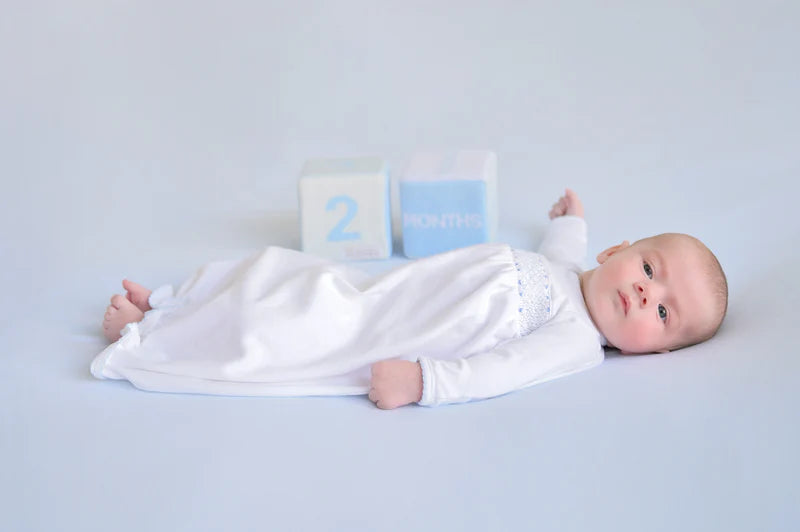 Sweetly Smocked Gown - Blue