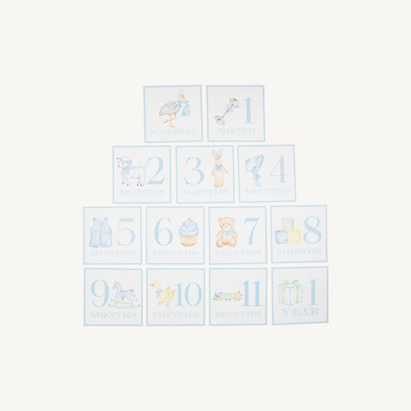 Month Markers - Blue