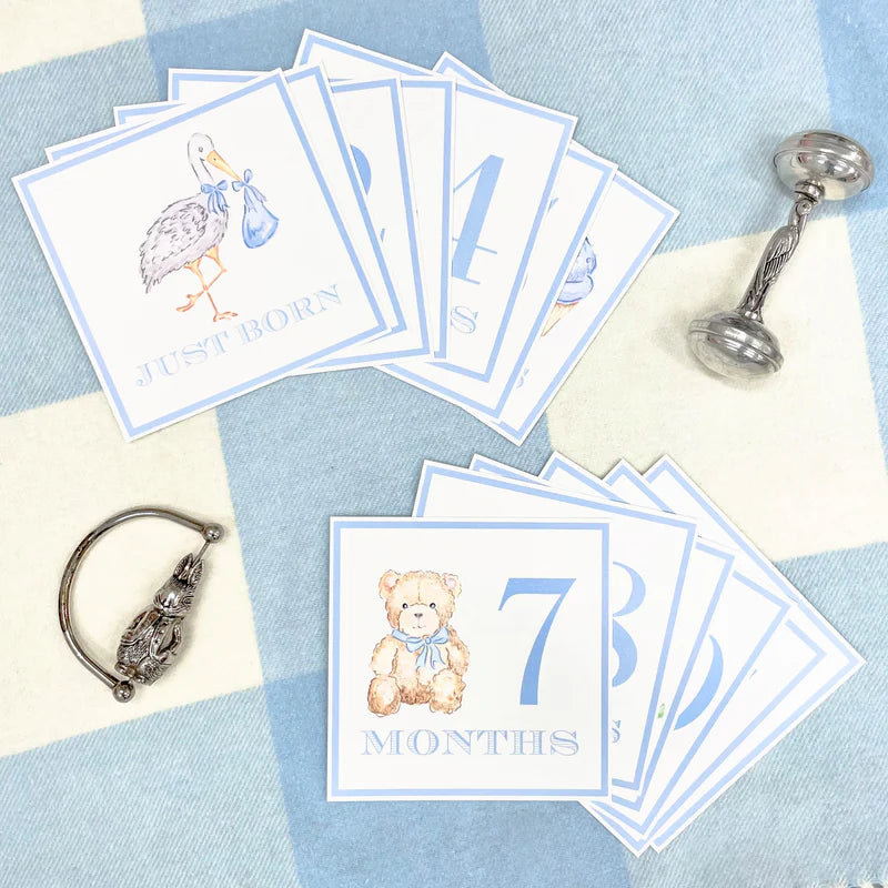 Month Markers - Blue