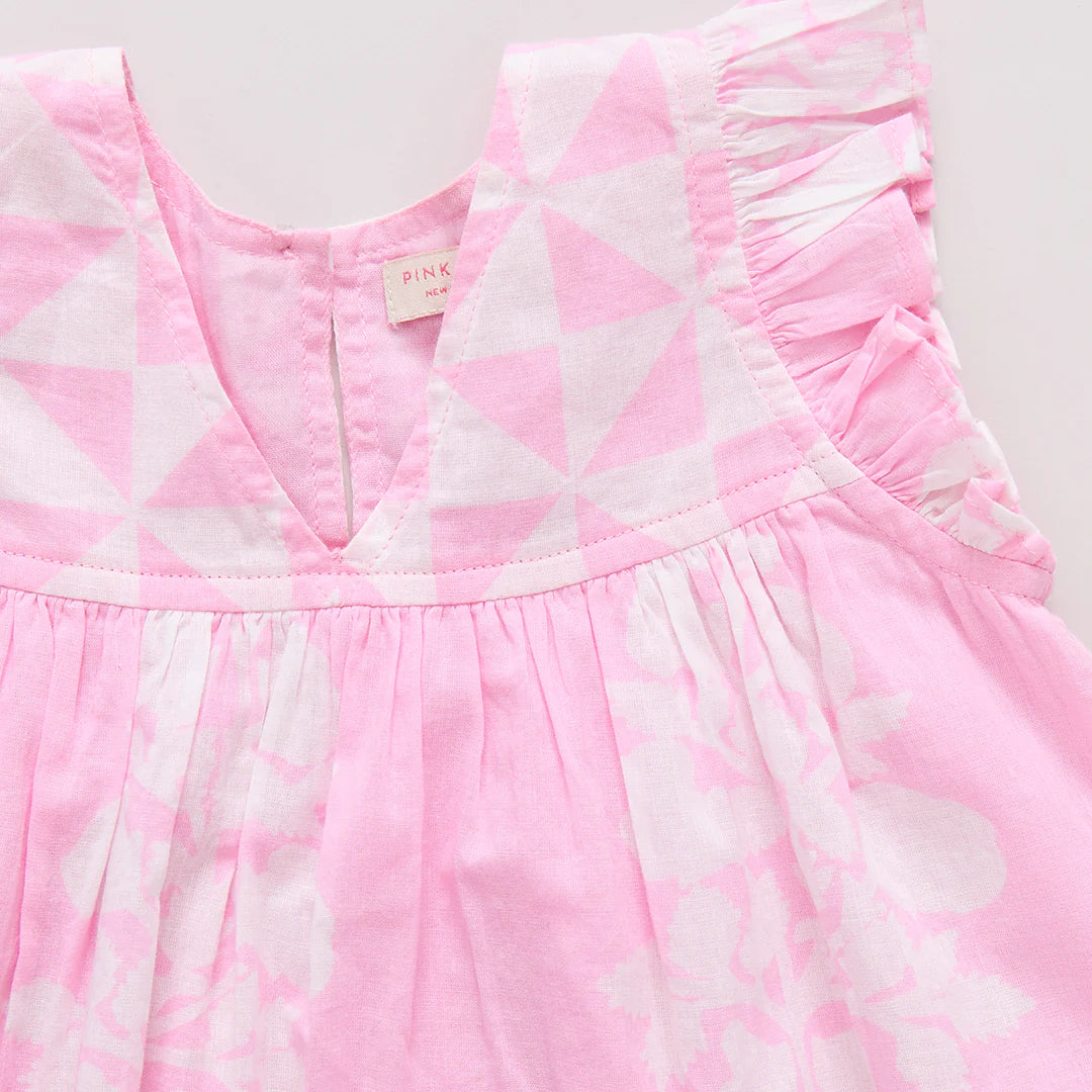 Courtney Dress - Pink Bouquet Floral
