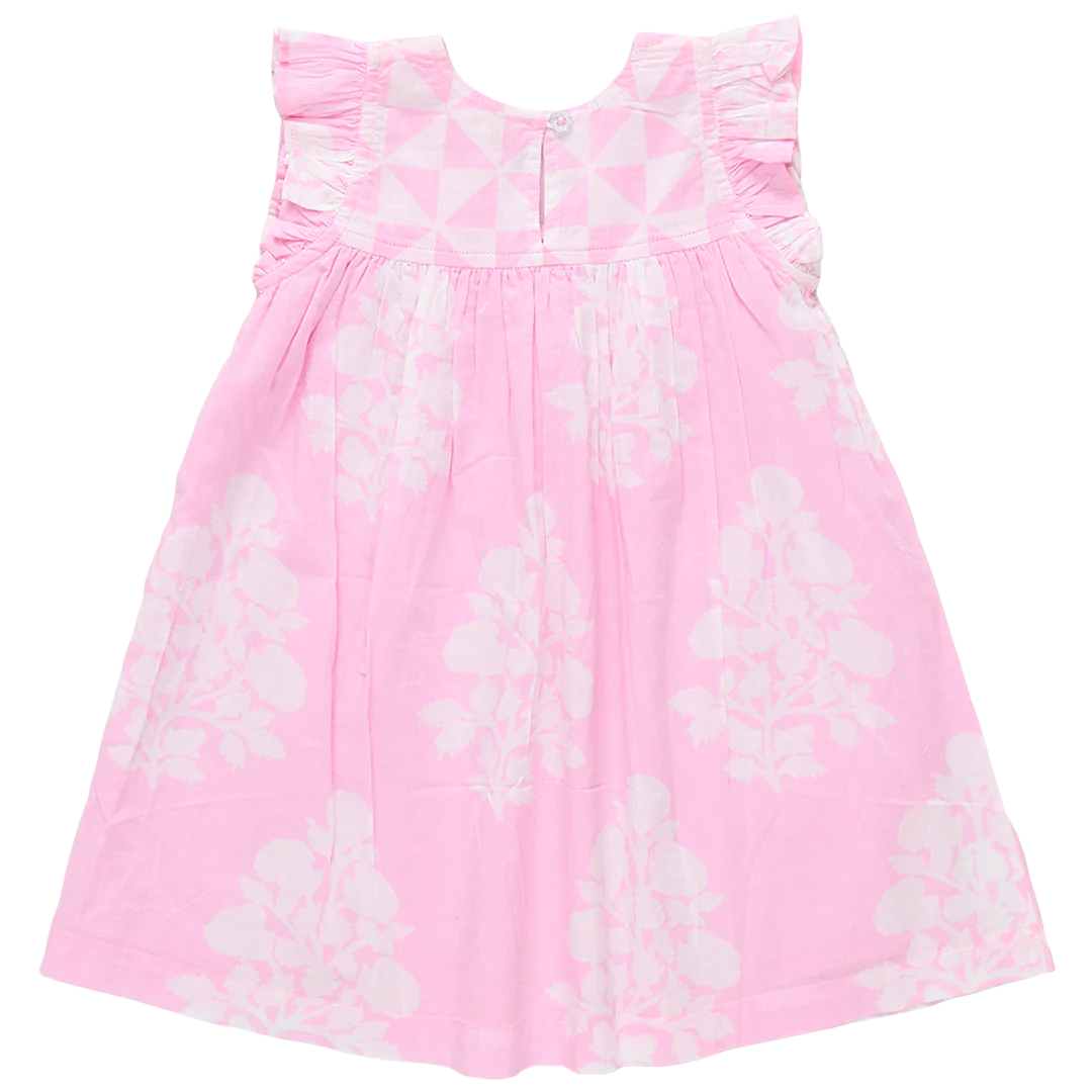 Courtney Dress - Pink Bouquet Floral
