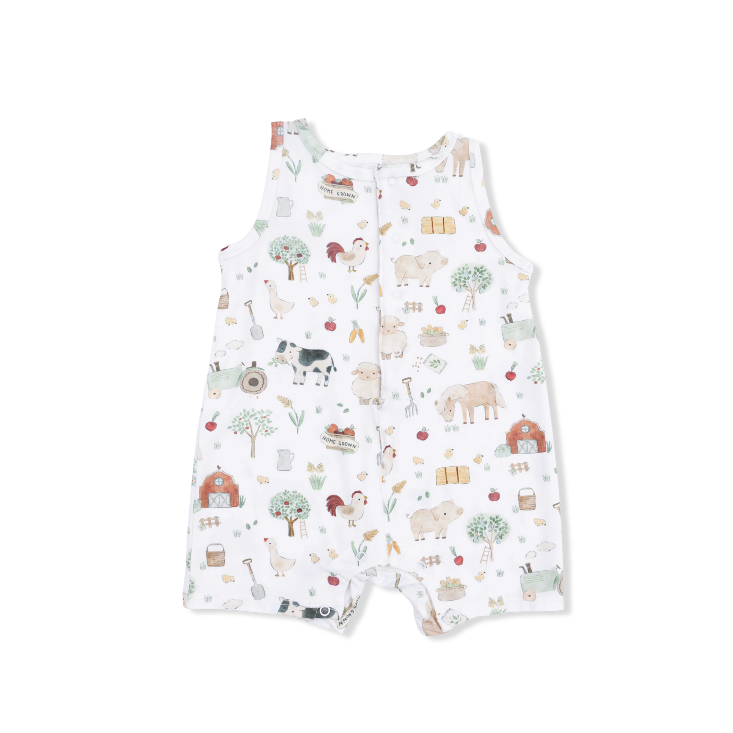 Shortie Romper- Cute Farm Animals