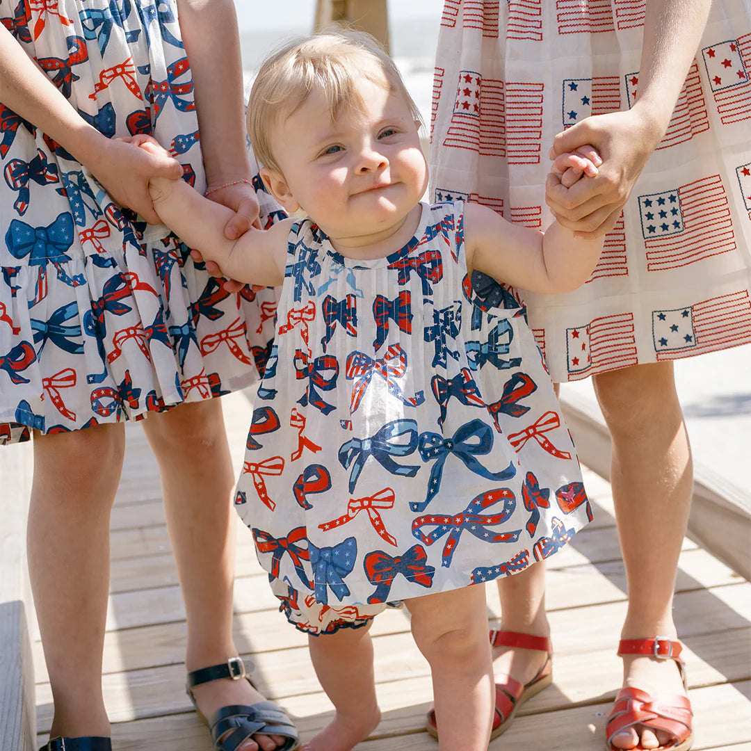 Jaipur 2-pc Set - Red, White & Bows