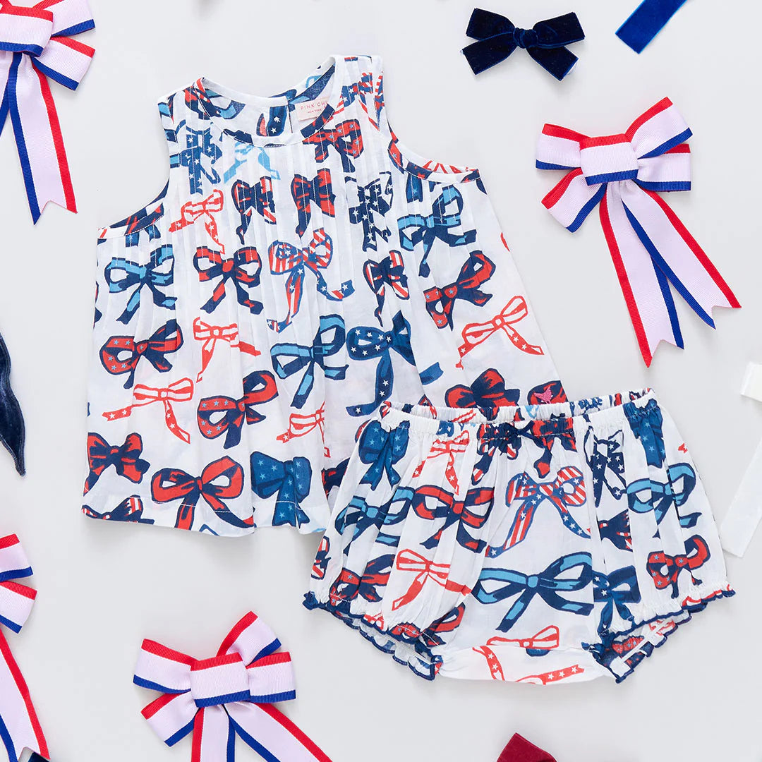 Jaipur 2-pc Set - Red, White & Bows