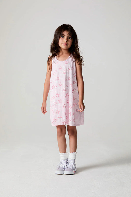 Jersey Tank Dress- Bows & Stars