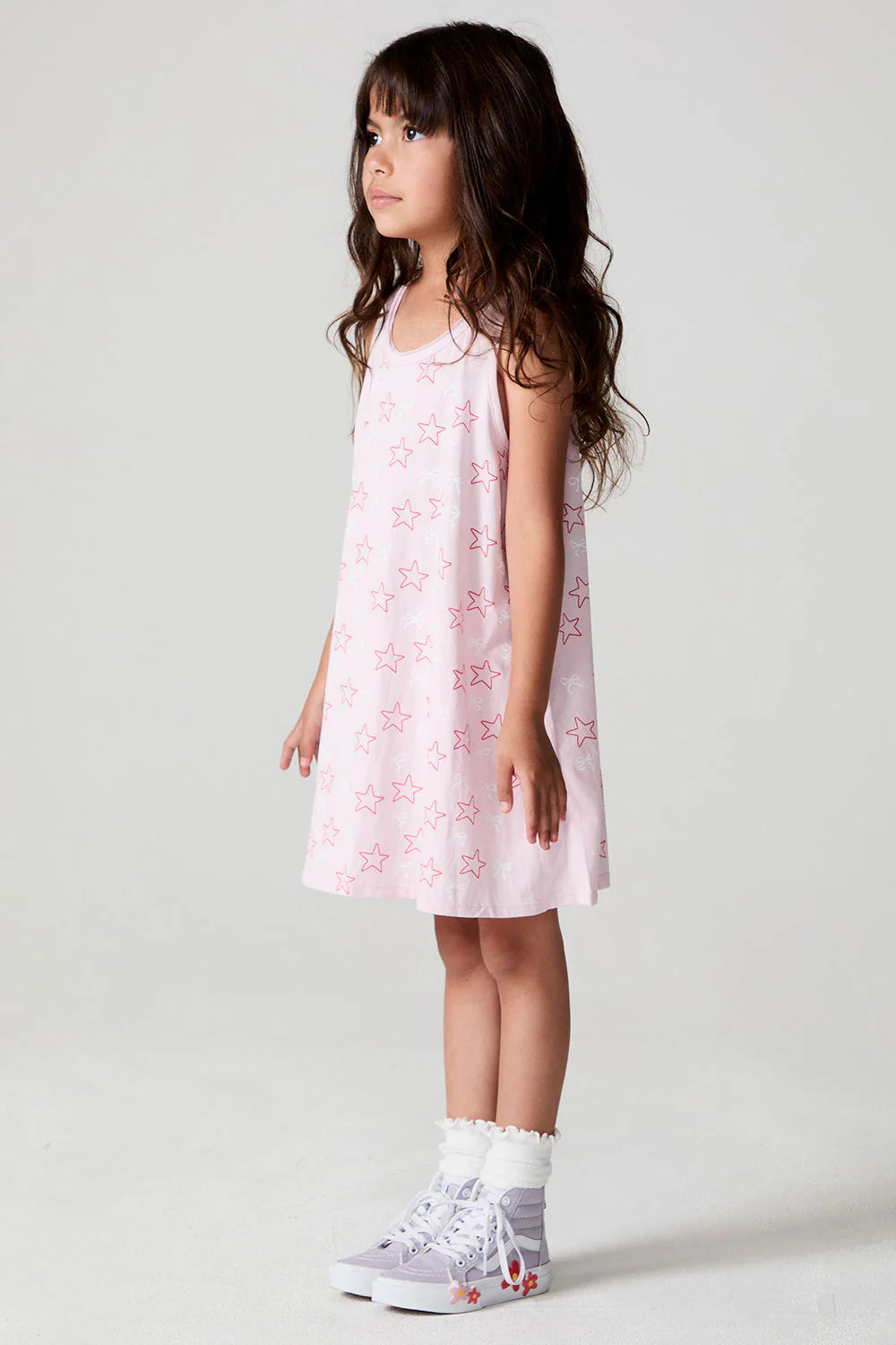 Jersey Tank Dress- Bows & Stars
