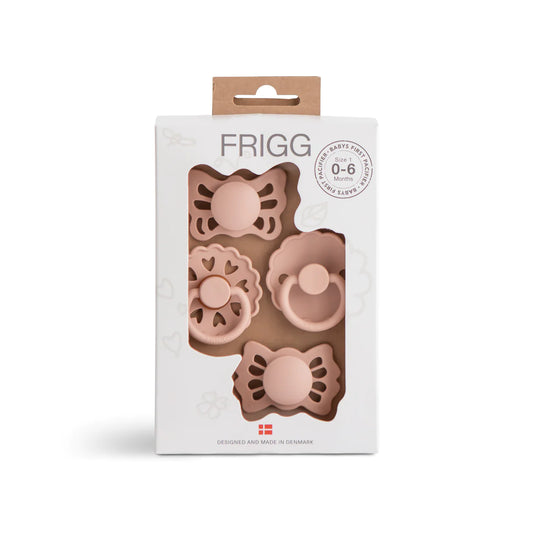 Frigg Pacifiers Floral Heart (Blush) 4pk