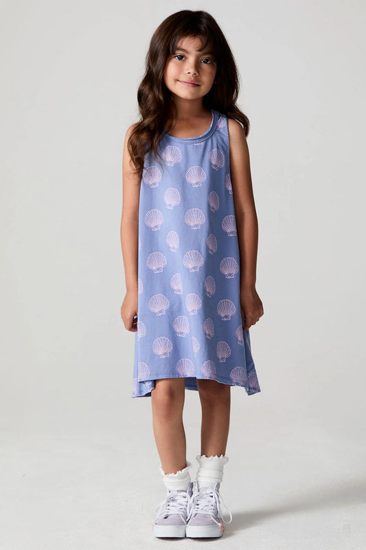Jersey Tank Dress- Seashell Dreams