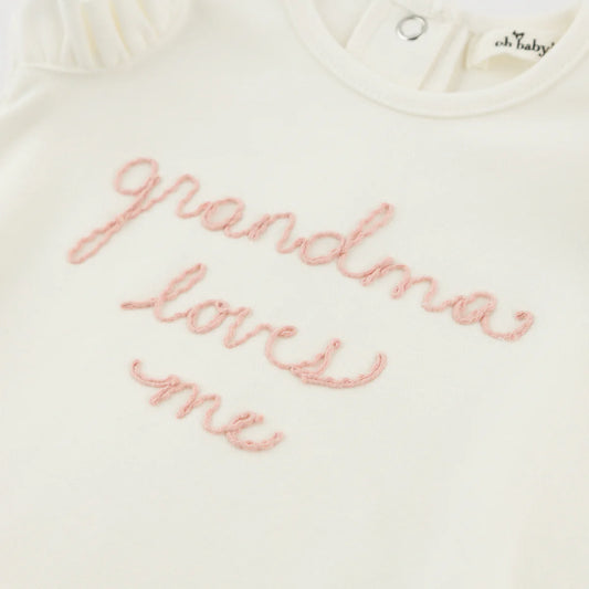 Embroidered Bubble- Grandma Loves Me