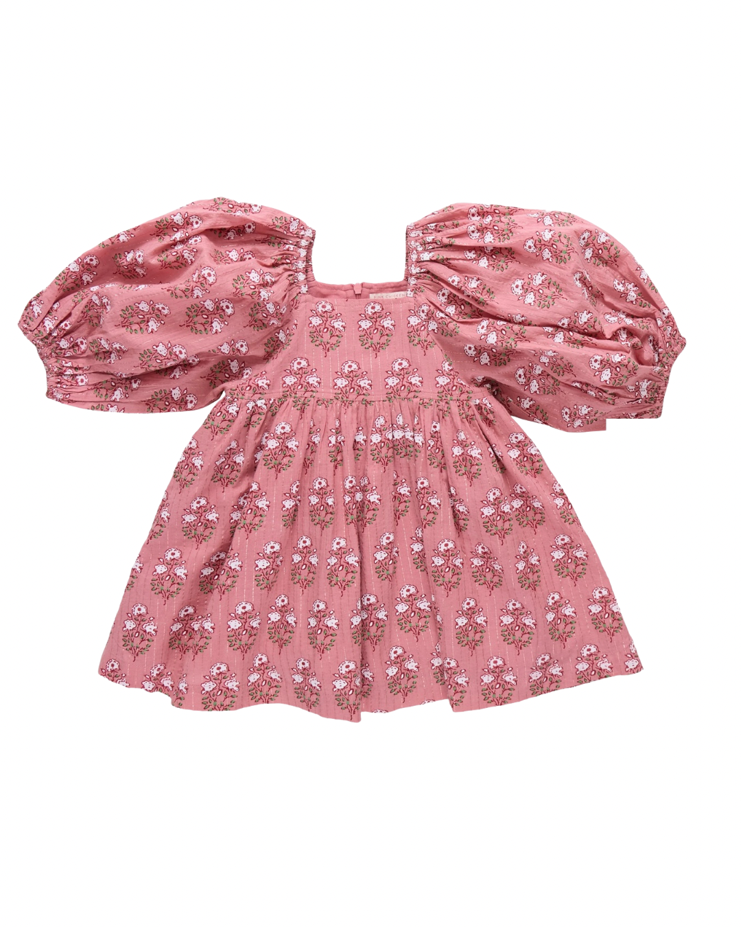Mary Barrett Dress- Pink Strawflower